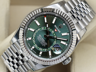 GENTS ROLEX SKY-DWELLER 42mm 336934 STAINLESS STEEL MINT GREEN DIAL NEW MODEL UNWORN FULL STICKERS 2025 UK B&P