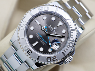 GENTS ROLEX YACHT-MASTER 40 126622 STAINLESS STEEL RHODIUM DIAL WARRANTY 2025 UK B&P