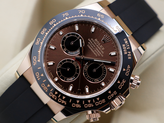GENTS ROLEX DAYTONA 18ct ROSE GOLD OYSTERFLEX 116515LN CHOCOLATE DIAL WARRANTY 2022 UK B&P