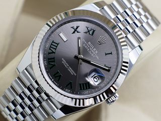 GENTS ROLEX DATEJUST 41mm 126334 STAINLESS STEEL WIMBLEDON DIAL UNWORN 2025 UK B&P