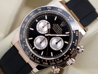 GENTS ROLEX DAYTONA 18ct ROSE GOLD OYSTERFLEX 126515LN BLACK DIAL NEW MODEL WARRANTY 2024 UK B&P