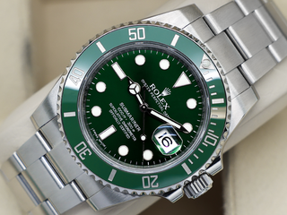 GENTS ROLEX SUBMARINER DATE HULK 40mm 116610LV STAINLESS STEEL WARRANTY 2015 UK B&P