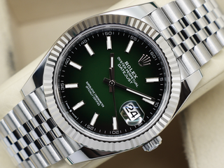 ROLEX DATEJUST 41mm 126334 STAINLESS STEEL OMBRE GREEN DIAL UNWORN 2026 UK B&P