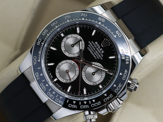 GENTS ROLEX DAYTONA BABY LE MANS 18ct WHITE GOLD OYSTERFLEX BLACK DIAL 126519LN UK UNWORN STICKERS 2025 B&P
