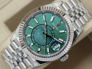 GENTS ROLEX SKY-DWELLER 42mm 336934 STAINLESS STEEL MINT GREEN DIAL NEW MODEL UNWORN STICKERS 2026 UK B&P