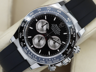 GENTS ROLEX DAYTONA 18ct WHITE GOLD OYSTERFLEX BLACK DIAL 126519LN WARRANTY 2025 UK B&P