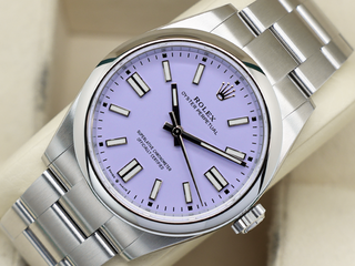 ROLEX OYSTER PERPETUAL 41mm 134300 STAINLESS STEEL LAVENDER DIAL UNWORN 2026 UK B&P