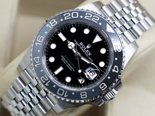 GENTS ROLEX GMT-MASTER II BRUCE WAYNE 126710GRNR STAINLESS STEEL WARRANTY 2024 UK B&P