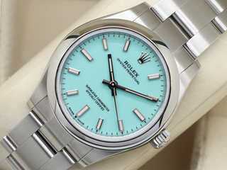 LADIES ROLEX OYSTER PERPETUAL 31mm 277200 STAINLESS STEEL TIFFANY BLUE DIAL UNWORN 2026 UK B&P