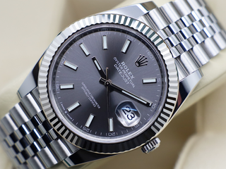 GENTS ROLEX DATEJUST 41mm 126334 STAINLESS STEEL RHODIUM DIAL WARRANTY 2021 UK B&P