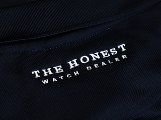THE HONEST WATCH DEALER NYLON SPORTS POLO SHIRT IN NAVY BLUE