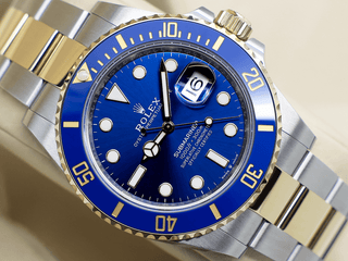 GENTS ROLEX SUBMARINER DATE 41mm 126613LB 18ct YELLOW GOLD/STEEL BLUE DIAL WARRANTY 2024 B&P