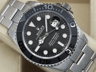 GENTS ROLEX YACHT-MASTER 42MM 226627 TITANIUM OYSTER BRACELET MATT BLACK DIAL UNWORN STICKERS 2025 UK B&P