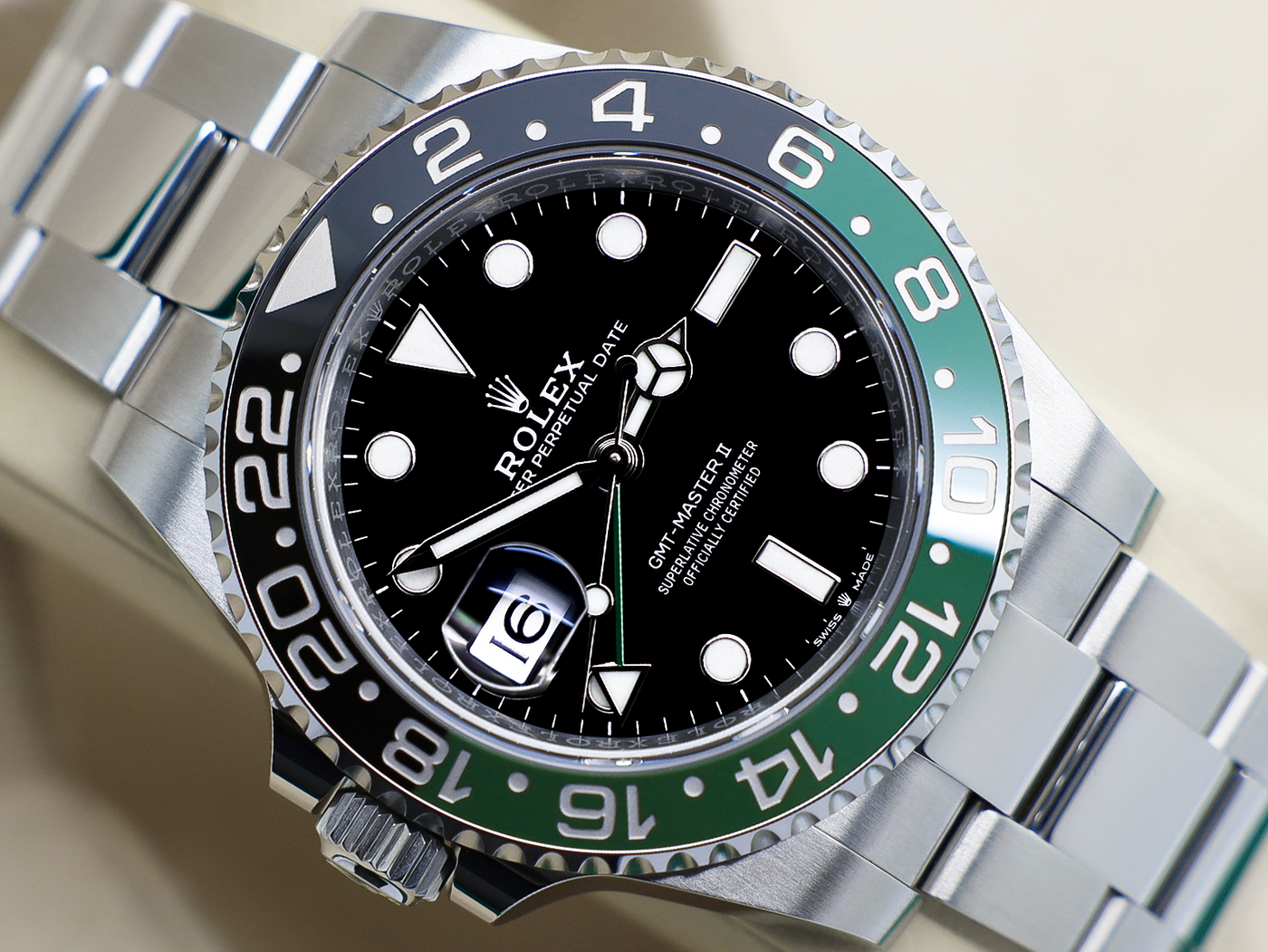 Rolex ROLEX GMT-MASTER II LHD SPRITE 126720VTNR STAINLESS STEEL WARRANTY 2025 UK B&P
