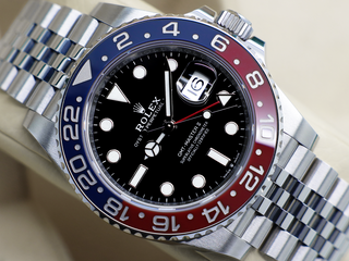 GENTS ROLEX GMT-MASTER II PEPSI 126710BLRO STAINLESS STEEL WARRANTY STICKERS 2024 UK B&P