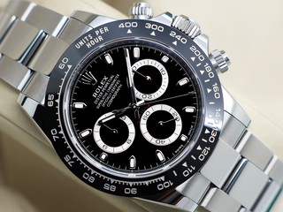 GENTS ROLEX DAYTONA 116500LN STAINLESS STEEL BLACK DIAL UNWORN 2022 UK B&P