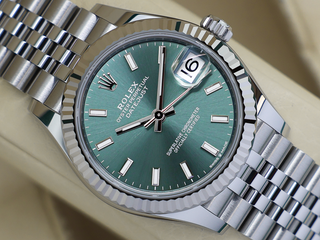 LADIES ROLEX DATEJUST MIDSIZE 31mm 278274 STAINLESS STEEL MINT GREEN DIAL UNWORN 2025 UK B&P