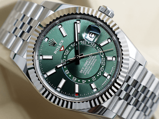 GENTS ROLEX SKY-DWELLER 42mm 336934 STAINLESS STEEL MINT GREEN DIAL NEW MODEL UNWORN 2025 UK B&P