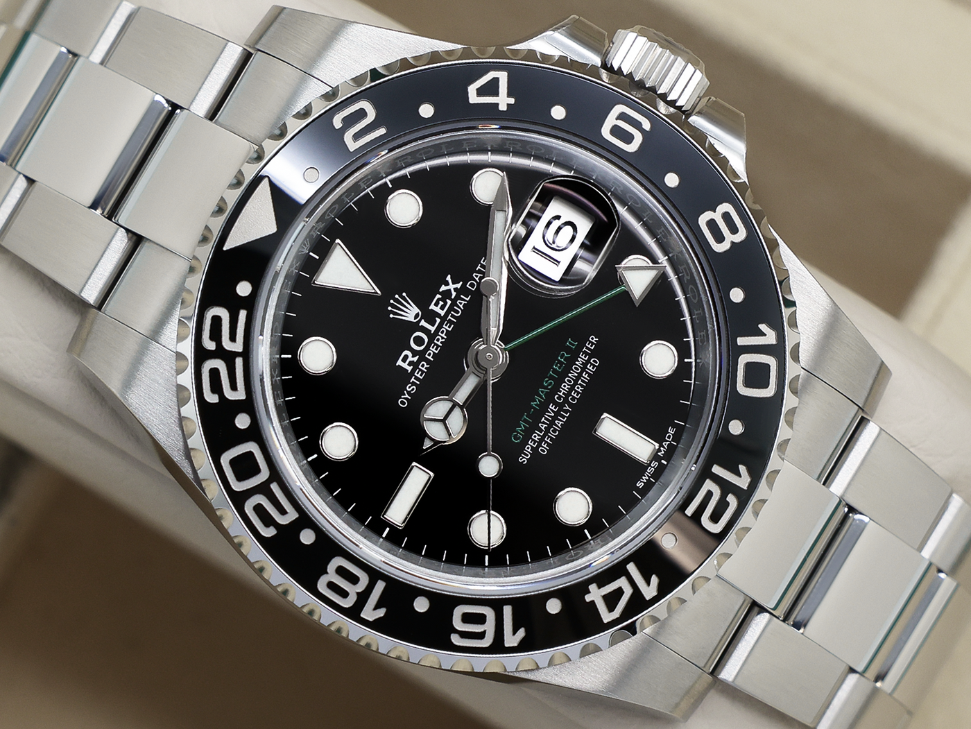 GENTS ROLEX GENTS ROLEX GMT-MASTER II 116710LN STAINLESS STEEL WARRANTY STICKERS 2019 UK B&P