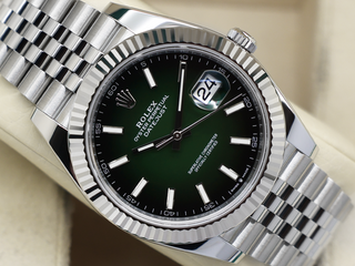 ROLEX DATEJUST 41mm 126334 STAINLESS STEEL OMBRE GREEN DIAL UNWORN 2026 UK B&P