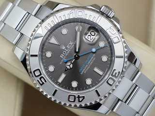 GENTS ROLEX YACHT-MASTER 40 126622 STAINLESS STEEL RHODIUM DIAL WARRANTY 2025 UK B&P