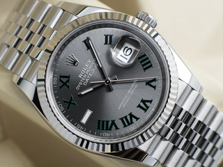 GENTS ROLEX DATEJUST 36mm 126234 STAINLESS STEEL WIMBLEDON DIAL WARRANTY 2022 UK B&P