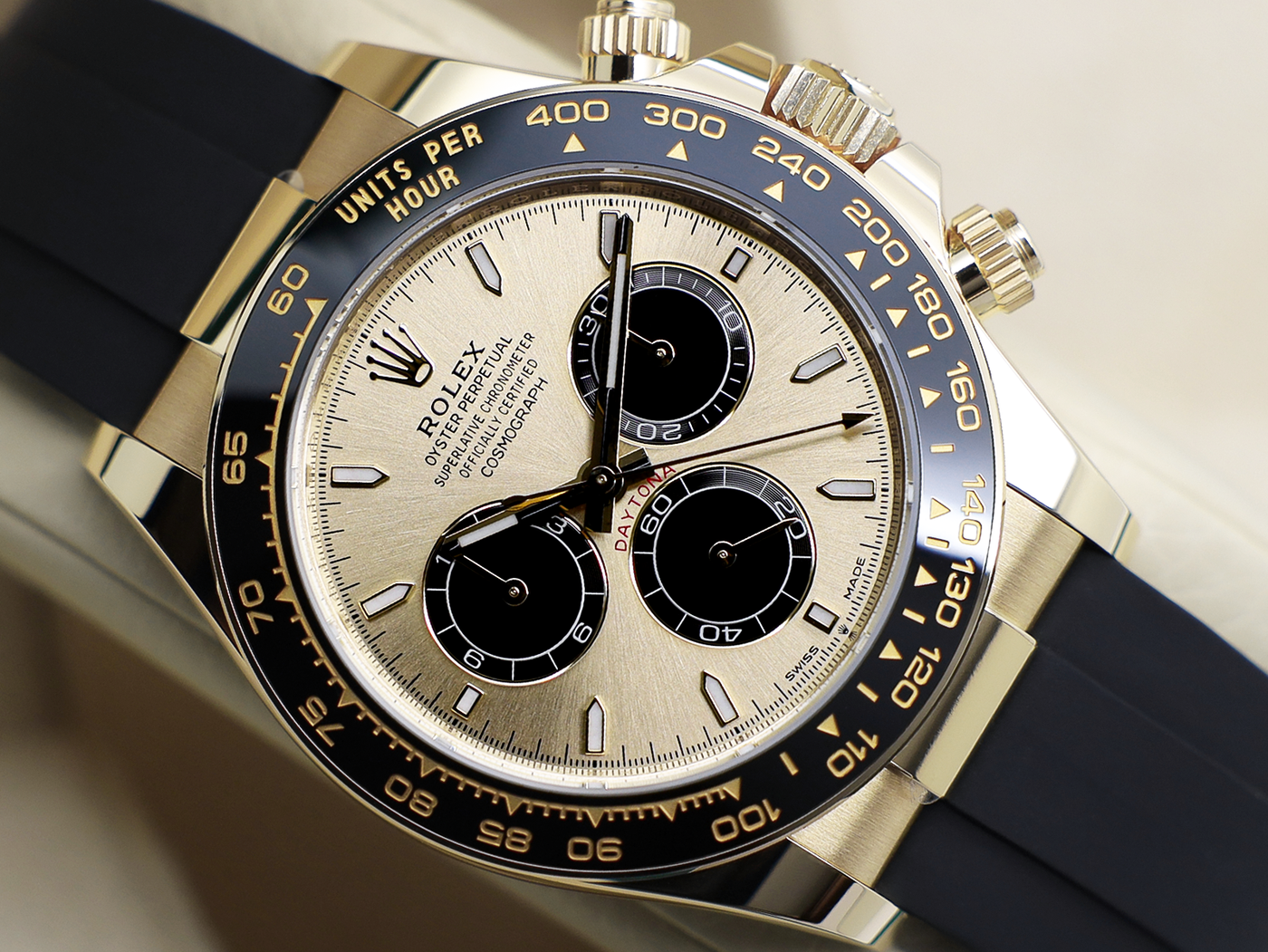 GENTS ROLEX GENTS ROLEX DAYTONA 18ct YELLOW GOLD OYSTERFLEX 'PIKACHU' 126518LN NEW MODEL UNWORN 2026 UK B&P