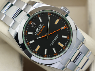 GENTS ROLEX MILGAUSS 40mm 116400GV STAINLESS STEEL BLACK DIAL UNWORN 2020 UK B&P