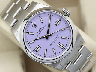 ROLEX OYSTER PERPETUAL 41mm 134300 STAINLESS STEEL LAVENDER DIAL UNWORN 2026 UK B&P