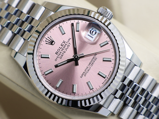 LADIES ROLEX DATEJUST MIDSIZE 31mm 278274 STAINLESS STEEL PINK DIAL UNWORN 2026 UK B&P