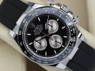 GENTS ROLEX DAYTONA 18ct WHITE GOLD OYSTERFLEX BLACK DIAL 126519LN WARRANTY 2025 UK B&P