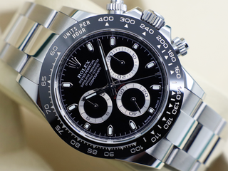 GENTS ROLEX DAYTONA 116500LN STAINLESS STEEL BLACK DIAL WARRANTY 2022 UK B&P