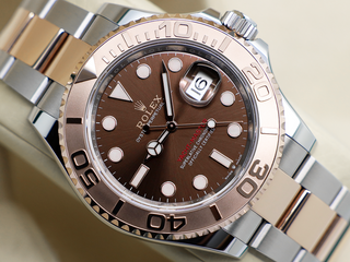 GENTS ROLEX YACHT-MASTER 40 126621 18CT ROSE GOLD STAINLESS STEEL CHOCOLATE DIAL WARRANTY 2024 UK B&P