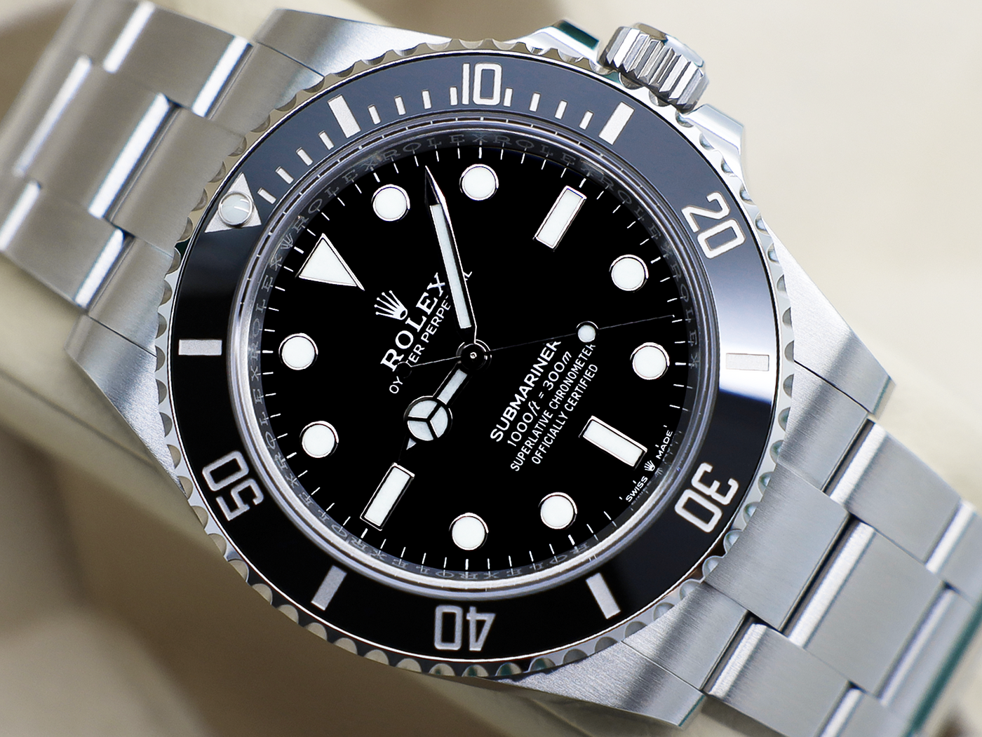 GENTS ROLEX GENTS ROLEX SUBMARINER NON DATE 41mm 124060 STAINLESS STEEL WARRANTY 2025 UK B&P