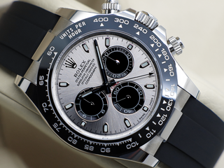 GENTS ROLEX DAYTONA 18ct WHITE GOLD OYSTERFLEX GHOST 116519LN WARRANTY 2023 UK B&P