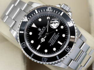 GENTS ROLEX SUBMARINER DATE 40mm 16610 STEEL UNPOLISHED WARRANTY 2006 UK B&P