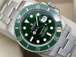 GENTS ROLEX SUBMARINER DATE HULK 40mm 116610LV STAINLESS STEEL WARRANTY 2015 UK B&P
