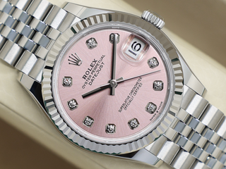 LADIES ROLEX DATEJUST MIDSIZE 31mm 278274 STEEL PINK DIAMOND DOT DIAL UNWORN 2026 UK B&P