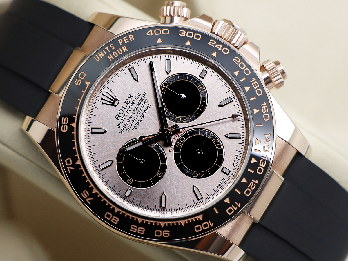 GENTS ROLEX GENTS ROLEX DAYTONA 18ct ROSE GOLD OYSTERFLEX 126515LN SUNDUST DIAL NEW MODEL UNWORN 2026 UK B&P