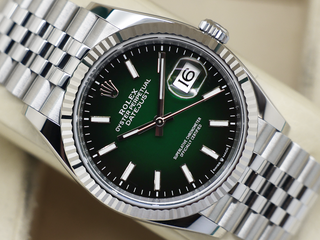 ROLEX DATEJUST 36mm 126234 STAINLESS STEEL OMBRE GREEN DIAL UNWORN 2026 UK B&P