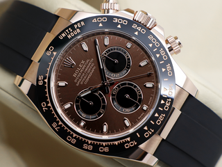 GENTS ROLEX DAYTONA 18ct ROSE GOLD OYSTERFLEX 116515LN CHOCOLATE DIAL WARRANTY 2022 UK B&P