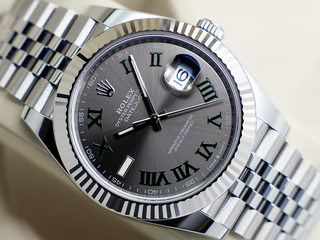 GENTS ROLEX DATEJUST 41mm 126334 STAINLESS STEEL WIMBLEDON DIAL UNWORN 2025 UK B&P