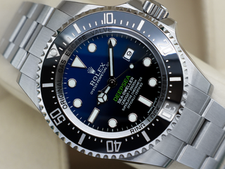 GENTS ROLEX DEEPSEA SEA-DWELLER D-BLUE 116660 JAMES CAMERON STAINLESS STEEL WARRANTY STICKERS 2015 UK B&P