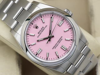 ROLEX OYSTER PERPETUAL 36mm 126000 STAINLESS STEEL CANDY PINK DIAL UNWORN 2026 UK B&P
