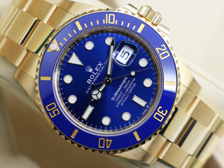 GENTS ROLEX SUBMARINER DATE 41mm 126618LB 18ct YELLOW GOLD WARRANTY 2022 UK B&P