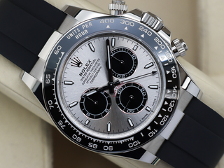 GENTS ROLEX DAYTONA 18ct WHITE GOLD OYSTERFLEX GHOST 126519LN WARRANTY STICKERS 2025 UK B&P