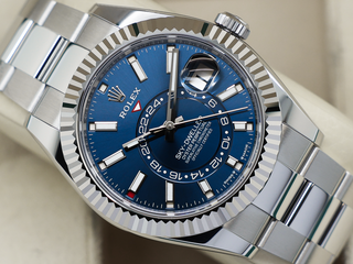 GENTS ROLEX SKY-DWELLER 42mm 336934 STAINLESS STEEL BLUE DIAL UNWORN 2025 UK B&P