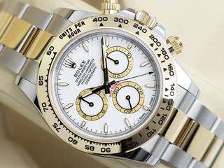 GENTS ROLEX DAYTONA 18ct YELLOW GOLD/STEEL 126503 WHITE DIAL WARRANTY 2025 UK B&P