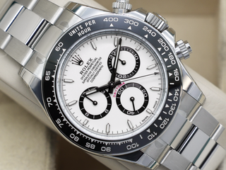 GENTS ROLEX DAYTONA PANDA 126500LN STAINLESS STEEL WHITE DIAL UNWORN FULL STICKERS 2025 UK B&P