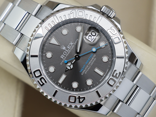 GENTS ROLEX YACHT-MASTER 40 126622 STAINLESS STEEL RHODIUM DIAL WARRANTY 2025 UK B&P